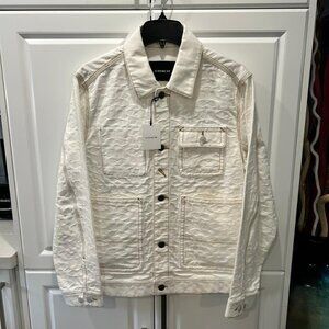 COACH Signature C White Denim Jacket